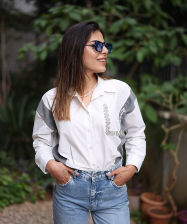 Orj Marka Taş Detaylı Tasarım Gömlek
