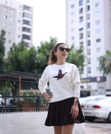 Orj Marka Baskılı Sweatshirt